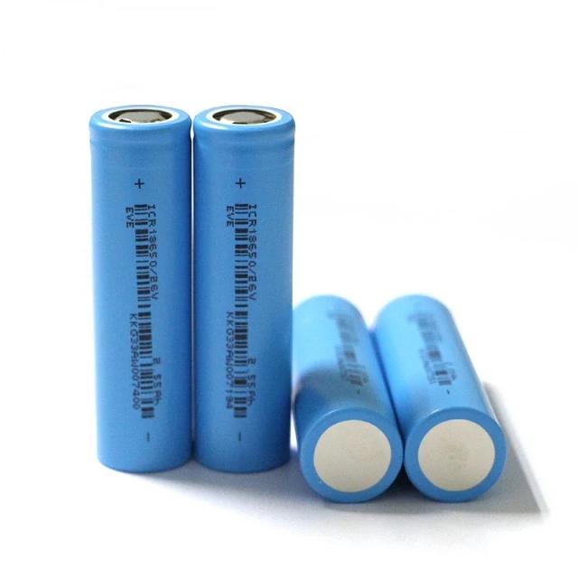 Bateria Recarregável EVE, Célula De Lítio, 18650, 2500mAh, 3.6V, Capacidade 2550mAh, 18650
