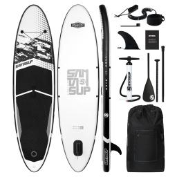 Prancha de remo inflável para iniciantes, prancha de surf profissional antiderrapante com acessórios de mochila de bomba, esqui aquático SUP - Image 1
