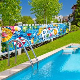 Banners de férias de verão para decoração, festa na piscina, praia, aniversário, quintal, cerca, sinal, Havaí, tema do oceano - Image 4