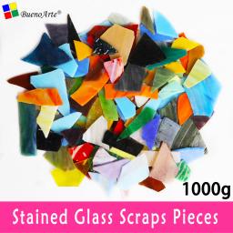 1 kg Vitral Scraps DIY Artesanato Tiffany Vidro, Mosaico Hobbies, Material DIY Fornecedor, Fragmentos De Vidro Artesanal Decorativa - Image 1