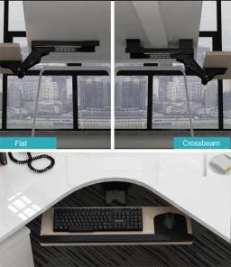 Suporte de teclado ergonômico deslizante e inclinado, tamanho xl, descanso de pulso, com dois mouse pads para mesa de computador, suporte de bandeja de teclado lk06ad - Image 5