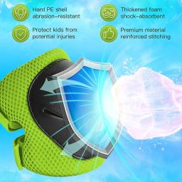 Conjunto de engrenagens protetoras para crianças, joelheiras e cotoveleiras com protetores de pulso, patinação, ciclismo, bicicleta, 3 em 1, 3 em 1 - Image 2