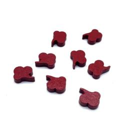 10 pçs/set Mini Marca de Cor de Madeira DIY Adereços de Jogo Acessórios de Jogo de Tabuleiro de Xadrez de Madeira - Image 6