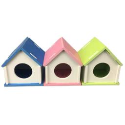 Casa Shape Toy para Pequenos Animais, Ninho de Hamster, Dormir Ninho, DIY Suprimentos, Acessórios, 9,5x8,5x10,5 centímetros - Image 2