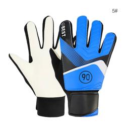 Luvas portáteis profissionais do futebol do látex, prática do futebol, proteção da mão do goleiro, engrenagem dos esportes, verde, tamanho 5, 1 par - Image 2