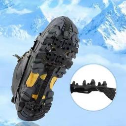1 par profissional escalada crampons 24 dentes anti-skid gelo neve acampamento sapatos de caminhada pico aperto inverno ao ar livre pinça de gelo - Image 6