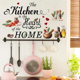 Vegetal Amor Cozinha Adesivos De Parede, Papel De Parede De Fundo, Home Living Room Decoração, Ms4210, 30x90cm - Image 3