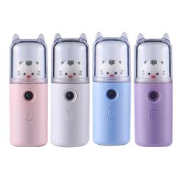 Cute Cat Nano Mist Facial Pulverizador, Instrumento de beleza, Umidificador recarregável USB, Face Steamer, Ferramenta de beleza hidratante, Nebulizador - Image 3