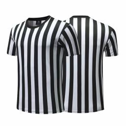 Unisex manga curta futebol t-shirt, solto casual esportes jérsei, raia tees, estampa de verão, plus size, árbitro top - Image 3