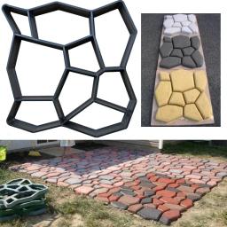 Jardim Piso Pavimentação Mold Park, Pisos Pedras Moldes, DIY, Quadro De Cimento Reutilizável, Tijolo Moldes, Fornecimento De Construção - Image 5