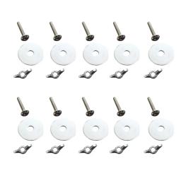 367A 10 unidades suporte para poleiro pássaros parafuso e porcas para casa papagaio acessórios para gaiola pássaros - Image 1