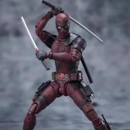 Shf Figura Anime Deadpool, Figuras de Ação X-Men, Estátua em PVC Gk, Modelo Estatueta, Coleção Boneca, Decoração do Quarto, Brinquedos de Mesa, Presente, 16cm - Image 2