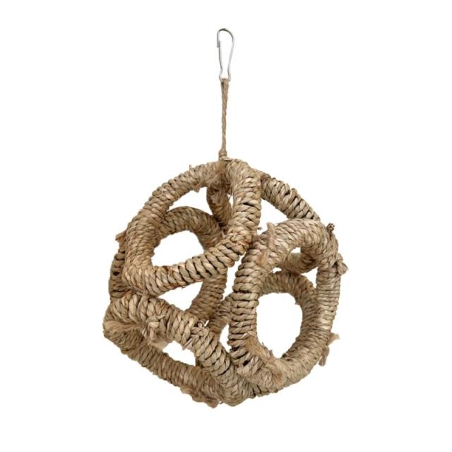 Poleiro de Ramo com Anéis para Papagaios e Conures - Suprimentos Ideais para Budgies e Balanços Scratchers para Aves de Pequeno e Médio Porte