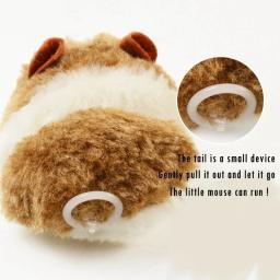 Pelúcia Hamster Brinquedos Interativos, Mouse Mecânico, Simulação, Pet, Gatinho, Segurança, Vai Virar e Fugir - Image 5