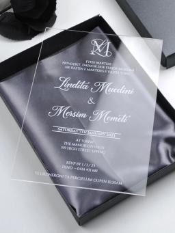 Personalizado obrigado cartões de aniversário com envelope para convites, presente transparente, convite do cartão de casamento, logotipo do texto árabe - Image 6