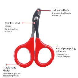 Professional Nail Scissors para Animais de Estimação, Nail Clippers, Toe Claw Trimmer, Grooming Products for Small Puppy Dogs and Cat - Image 4