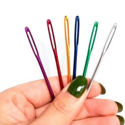 Conjunto de agulhas de lã de tapeçaria, Kit de agulhas sem corte de olhos grandes, cor aleatória, 18 pcs, 15 pcs - Image 5