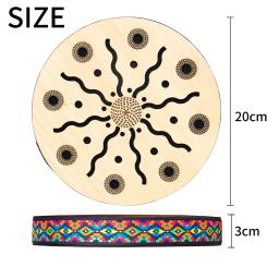 Orff percussão instrumento de educação mão tambor, Stream Drum, som terapia, relaxante, água som, 8" - Image 4