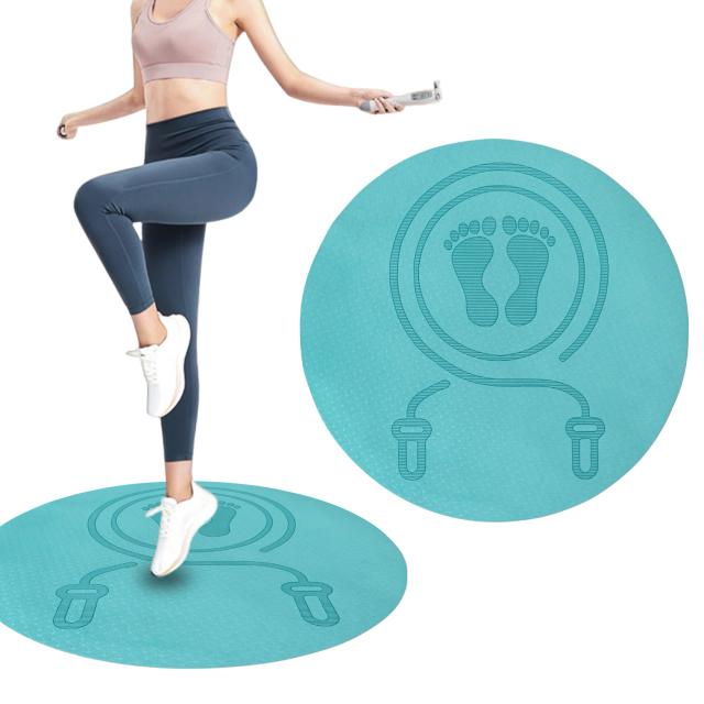 Almofada Antiderrapante Durável para Exercícios com Corda de Salto - Proteção do Assoalho e Absorção de Choque para Academia