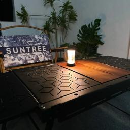 Mesa dobrável de liga de alumínio IGT exterior, mesa de expansão de 2 unidades, multifuncional, escurecimento, leve, 2024 - Image 6