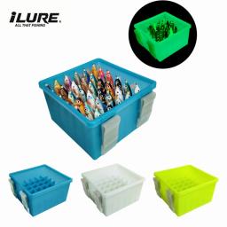 Novo 36 grades de plástico luminosa caixa de equipamento de pesca isca dura caixa de armazenamento egi webfoot polvo organizador lula gabarito isca recipiente - Image 1