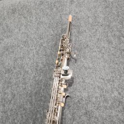 Saxofone soprano Niquelar chapeamento, bocal palhetas, pescoço, chapeamento Mark VI, B-bemol, feito em França, alta qualidade - Image 4
