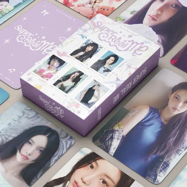 Coleção de 55 Cartões Fotográficos KPOP Illit para Fãs - Álbum Meninas e Cartões Postais Exclusivos