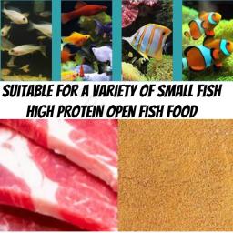 Salmoura ovos de camarão, Universal Fish Feed, Pequenas partículas, Tropical pequeno, Alimentação de abertura juvenil, 65g - Image 3