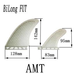 BiLong-Flares Surf Fins Set, barbatanas prancha, Surf Fins, Tri-Flares, AMT, Side Twin + Estabilizador, Fibra de vidro Desempenho, Desempenho - Image 2