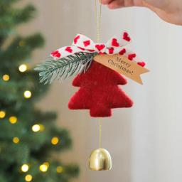 Pano de feltro Enfeites de Natal Árvore de Natal Sinos Pendurados Pingentes para Casa Decorações de Festa de Ano Novo Presentes Crianças - Image 6