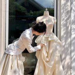 Manequim De Costura De Nível Profissional Para Mulheres, Capa De Algodão Criativa, Pode Ser Pinado Metade Do Corpo, Costureira Manequins Matel Base - Image 6