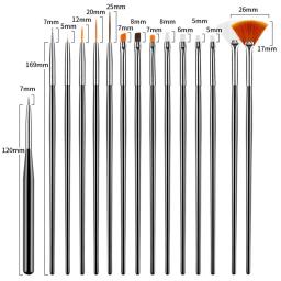 Multi-Funcional Nylon Hair Art Paint Brush, Aquarela Rod Pen, Desenho Ferramenta de Pintura, Material Escolar, Papelaria Presentes, 15Pcs Set - Image 3