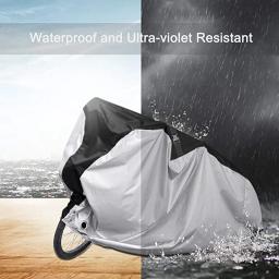 Capa de bicicleta impermeável e durável, fácil de usar, fácil de usar, para chuva, conveniente, proteção uv, ao ar livre - Image 3