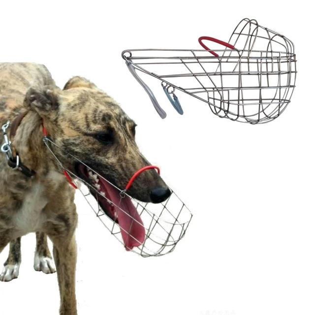 Cesta de arame metálica para cães, com bicos antimalha para segurança e proteção contra mordidas, ideal para cães pequenos e grandes