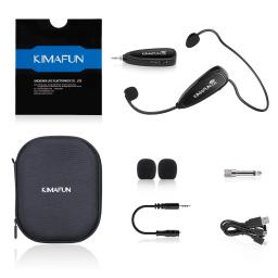 Kimagfun-Microfone Megafone Sem Fio, Headset Speech, Rádio Mic para Alto-falante, Ensino, Guia de Reunião, Adaptador 6.35mm, 2.4G - Image 6
