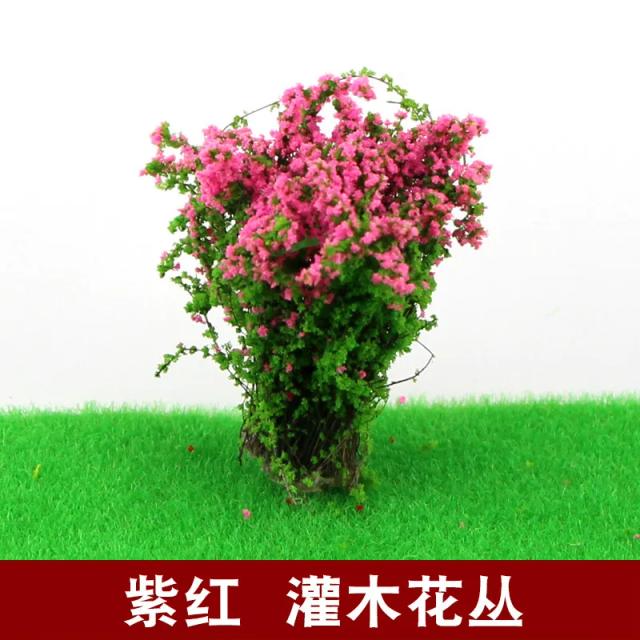 Miniatura de Flor de Arbusto: Material Vegetal para Construção de Jardins e Cenários em Areia