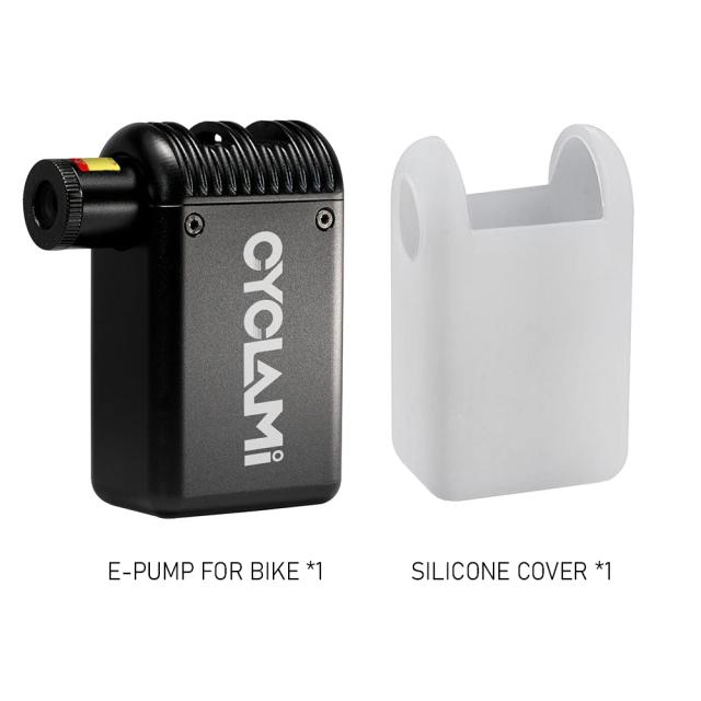 Mini bomba portátil sem fio CYCLAMI para bicicletas com válvula Presta e Schrader, ideal para ciclistas de MTB