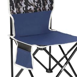 Cadeira dobrável com encosto para pessoas pesadas, cadeira de pesca para fora, equipamento de acampamento, parque, jardim, pátio, esportes, praia - Image 5