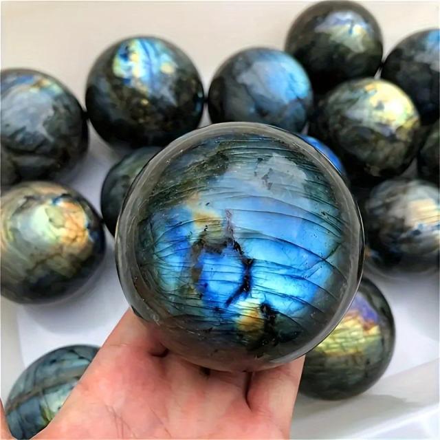 4-8cm natural labradorite cristal polido esfera bola 100% alta qualidade cura cristal pedra preciosa flash pedra brilhante decoração