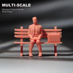 Figura em miniatura masculina, Personagens de filme, Adereços modelo, Fotografia Criativa, Coleção Display, Decoração, 1/87, 1/64, 1/43, 1/24 - Image 2