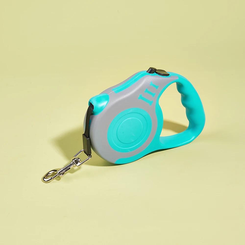 Trela de nylon retrátil automática para cães pequenos e gatos, caminhadas e caminhadas corda de tração, Puppy Outdoor Travel Lead, 3m, 5m - Image 1