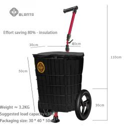 Trailer De Bicicleta Contínua Montado Na Traseira Do Veículo De Acampamento, Pneus Silenciosos, Camping Armazenamento, Acessórios De Caminhada Natural, Ao Ar Livre - Image 2