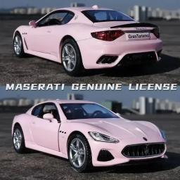 Maserati Gran Turismo Car Model, Mc Escala Metal Diecast, Arte Miniatura, Coleção De Veículos, Presente De Natal, Amigo Brinquedo, Escala 1:36 - Image 1