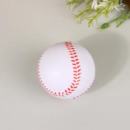 Bolas de beisebol artesanais para prática masculina, bolas brancas para crianças, treinamento físico, bola de jogo em equipe, 7cm - Image 4