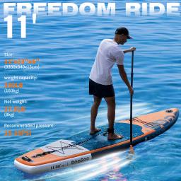 Inflável Stand Up Paddle Board Surfing SUP Boards, 6 Polegadas de Paddleboard Grosso com Acessórios SUP, Conjunto de Surf Esportivo Aquático - Image 1