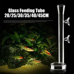 Alimentador De Aquário De Vidro Transparente, Prato De Tubo, tanque De Peixes, camarão, tigela De Alimentação De Caracol, acessórios - Image 1