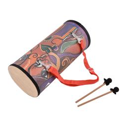 Bongo-Instrumento De Percussão De Tambor Portátil Com Duas Baquetas E Alça De Ombro, Tambores De Madeira, Presente De Aniversário De Férias, 7 pol - Image 2