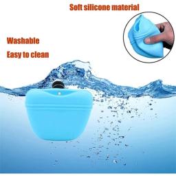 Silicone Pet Dog Training Waist Bag, Recompensa de comida portátil, Saco de armazenamento, Puppy Treat Pouch com clipe magnético, Pet Outing Supplies - Image 6