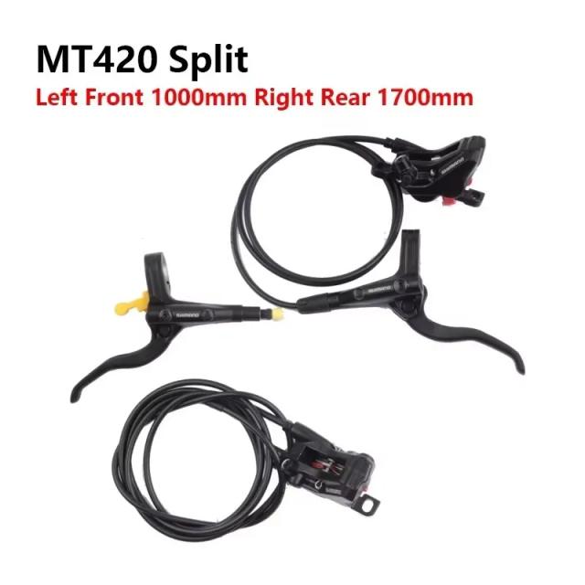 Shimano Deore MT420 Conjunto Freio Disco Hidráulico 4 Pistões MTB Original