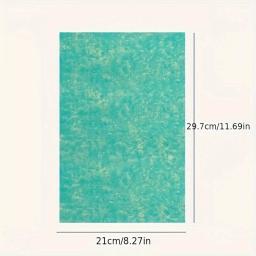 Papel artístico Xuan imprimível, papel especializado para trabalhos de caligrafia escova, espessado tingido com cera, 10 cores, A4, 50pcs - Image 4